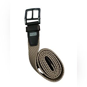 $55 Nike‎ G Flex Webbed Braided Golf Belt Tan NWOT Size XL (44)